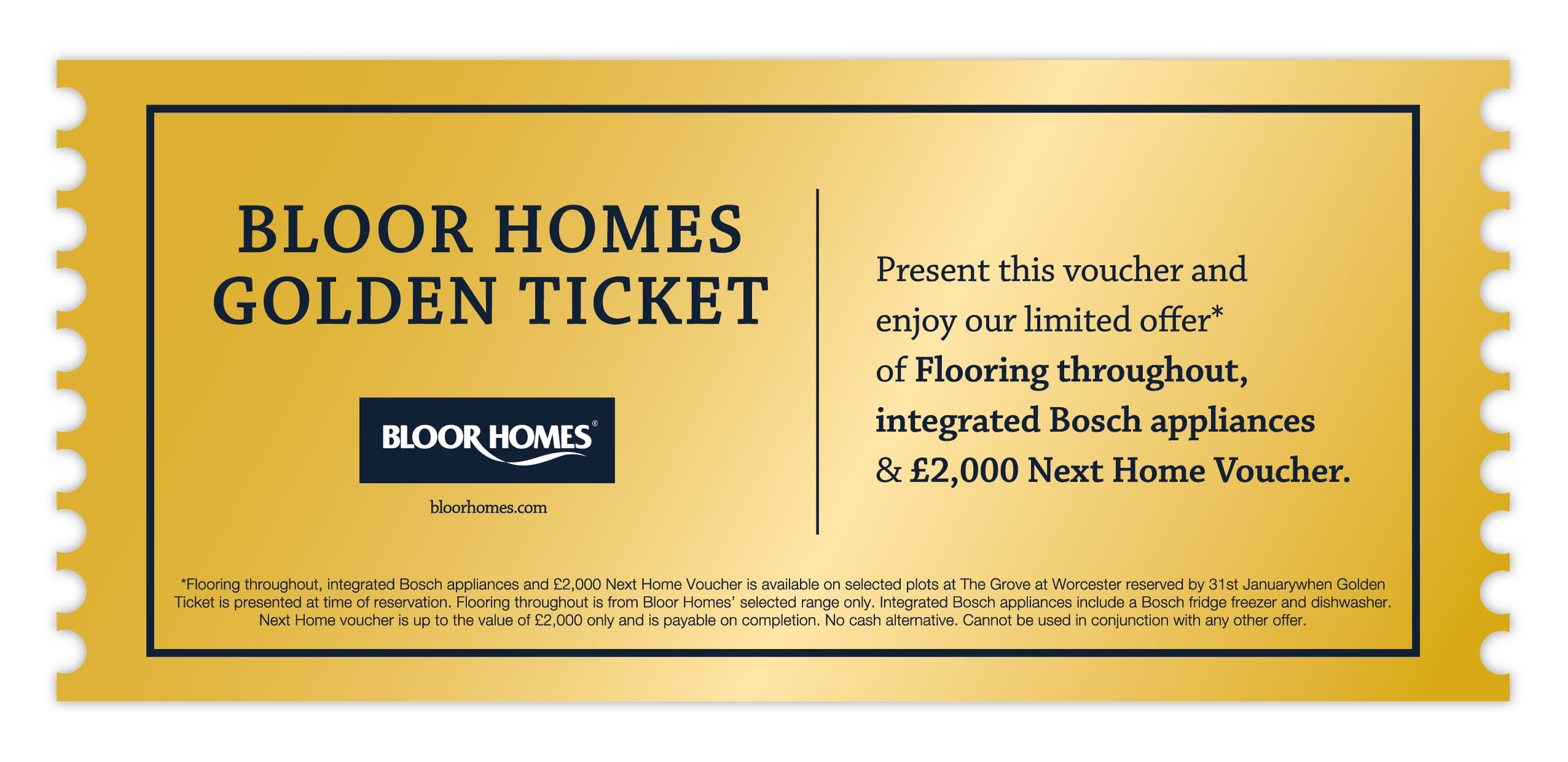 Buy 3 bedroom house The Grove at Worcester at Worcester Bloor Homes