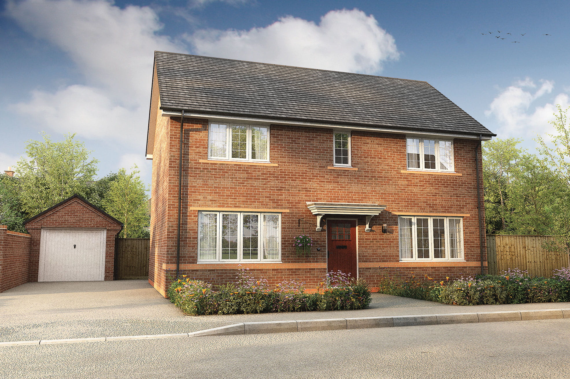 Buy bedroom house Paxton Mill at Little Paxton Bloor Homes