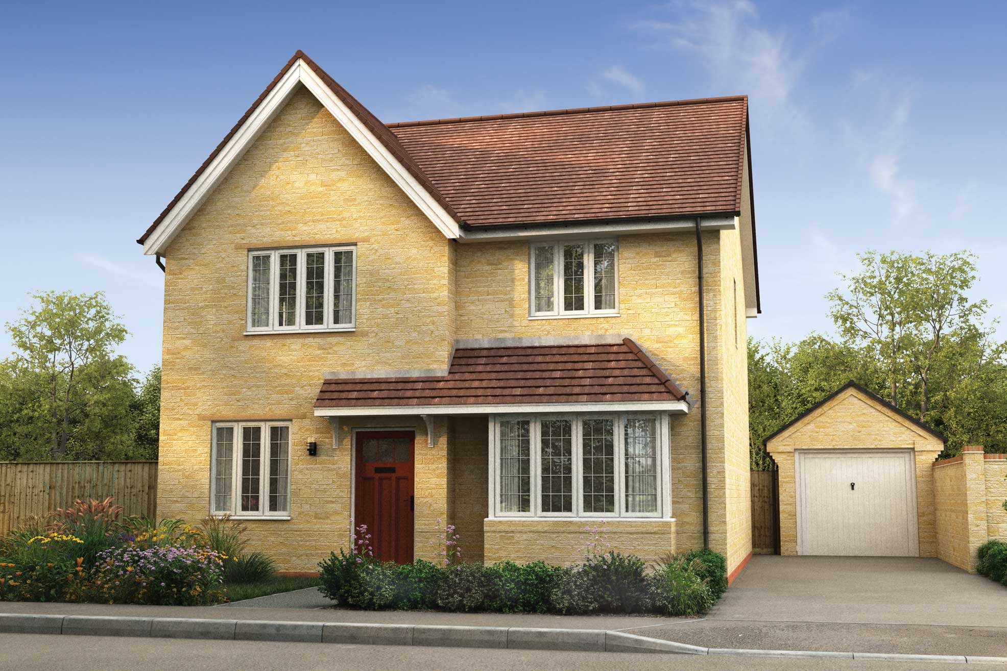 Buy bedroom house Mendip View at Cheddar Bloor Homes