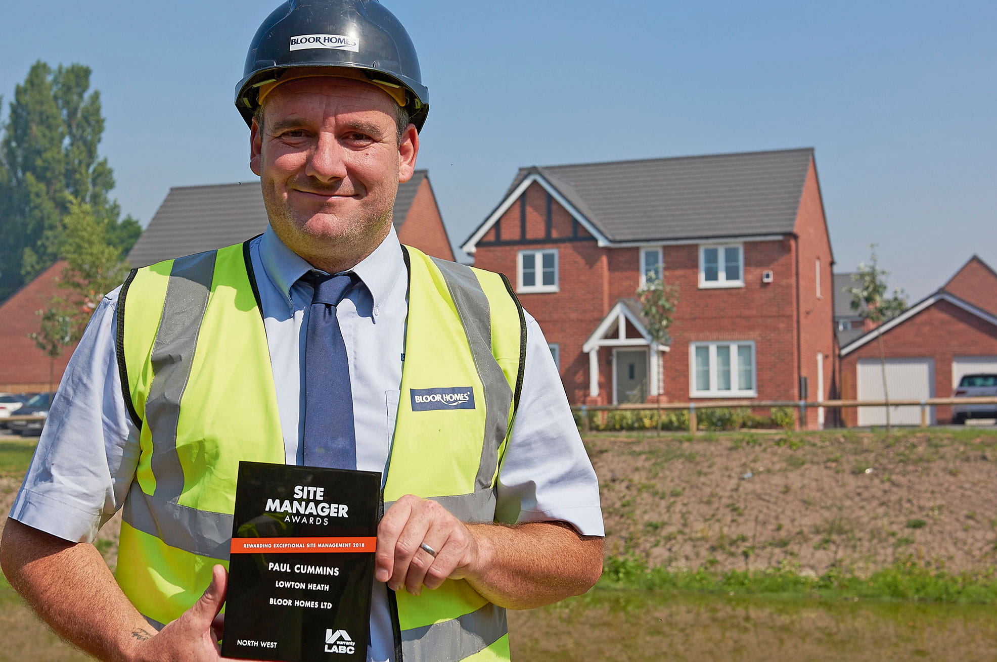 Site manager Paul thrilled to receive national recognition Bloor Homes